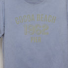 Close-up of the main graphic on the Vintage Cocoa Beach Pier 1962 Faded T-Shirt M