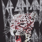 Close-up of the main graphic on the Vintage Y2K Def Leppard "Leopard Graphic" T-Shirt - S