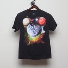 Front view of Vintage Disney Parks Cosmic Mickey Graphic T-Shirt S