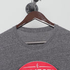 Close-up of the collar and tag on the Vintage Y2K Genesee Beer "Classic Logo" T-Shirt - L