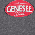 Close-up of the main graphic on the Vintage Y2K Genesee Beer "Classic Logo" T-Shirt - L