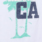 Close-up of the main graphic on the Vintage Y2K Hollywood "CA Palm Tree" T-Shirt - S