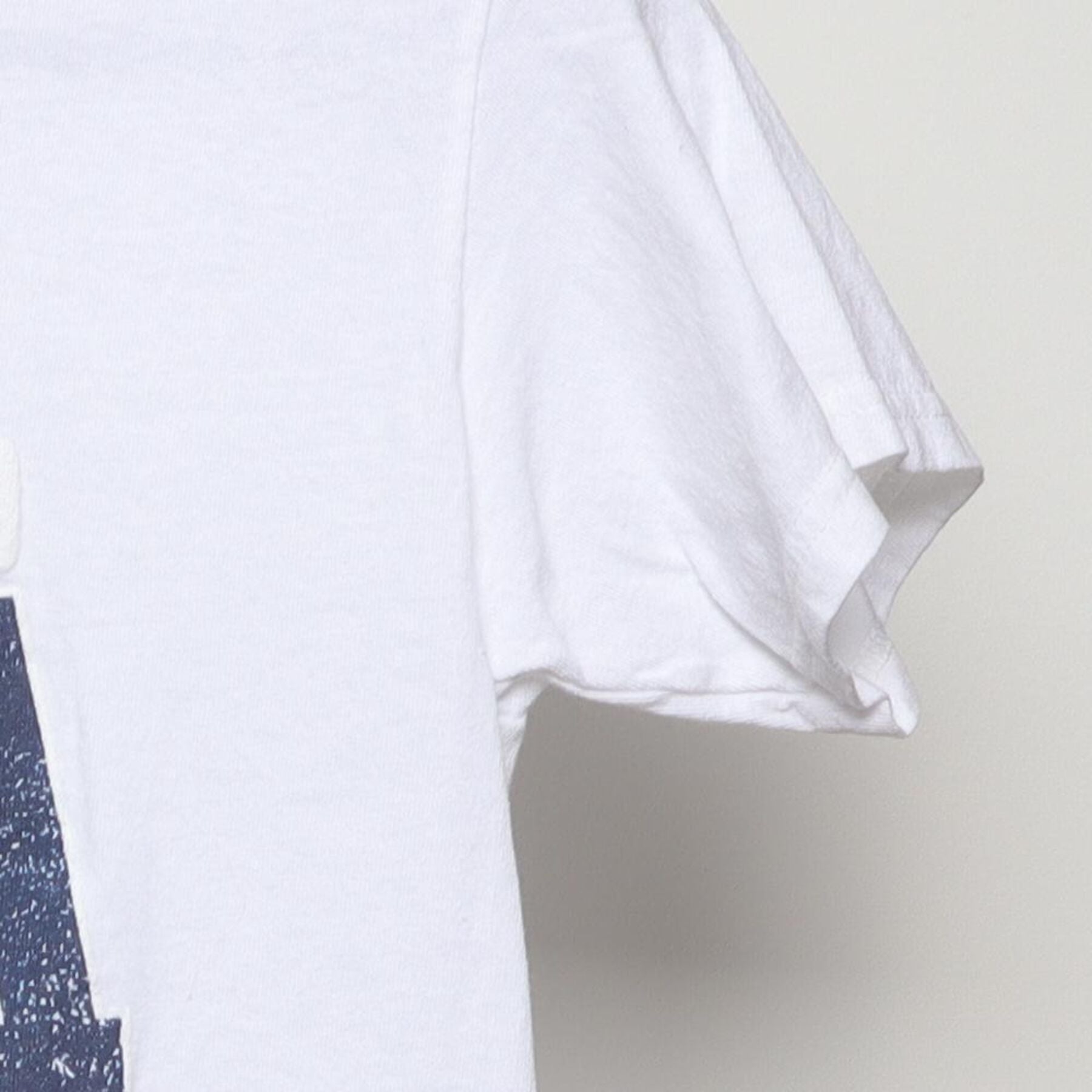 Close-up of the Right sleeve on the Vintage Y2K Hollywood "CA Palm Tree" T-Shirt - S