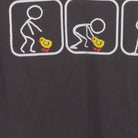 Close-up of the main graphic on the Vintage Y2K Ripple Junction "How To Pick Up Chicks" T-Shirt - M