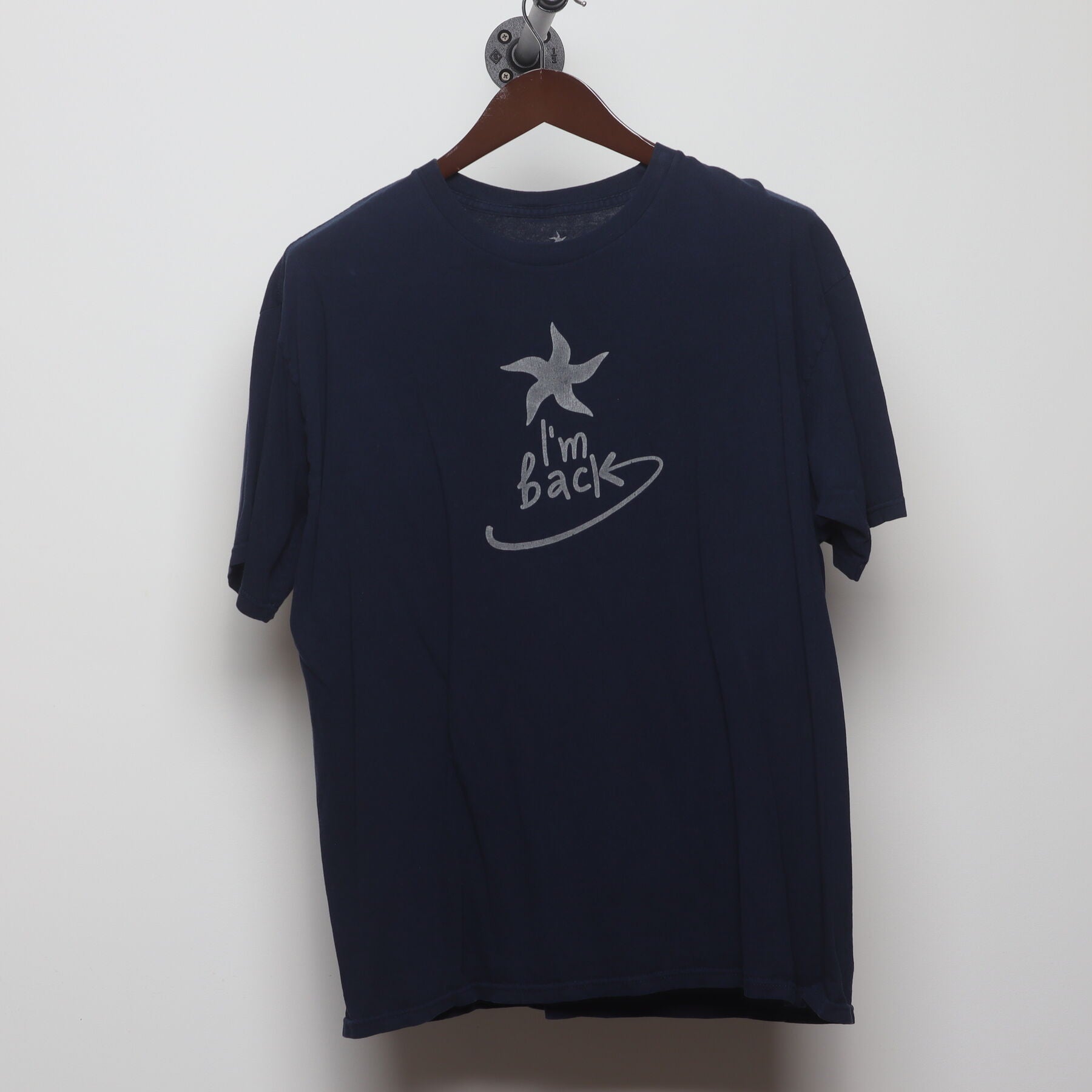 Front view of Vintage Y2K Iberostar Hotels "I'm Back Starfish" T-Shirt - L