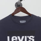 Close-up of the collar and tag on the Vintage Y2K Levi's "Block Logo" T-Shirt - M