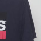 Close-up of the Right sleeve on the Vintage Y2K Levi's "Block Logo" T-Shirt - M