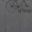 Close-up of the Right sleeve on the Vintage Y2K Live The Adventure "Bicycle Graphic" T-Shirt - M