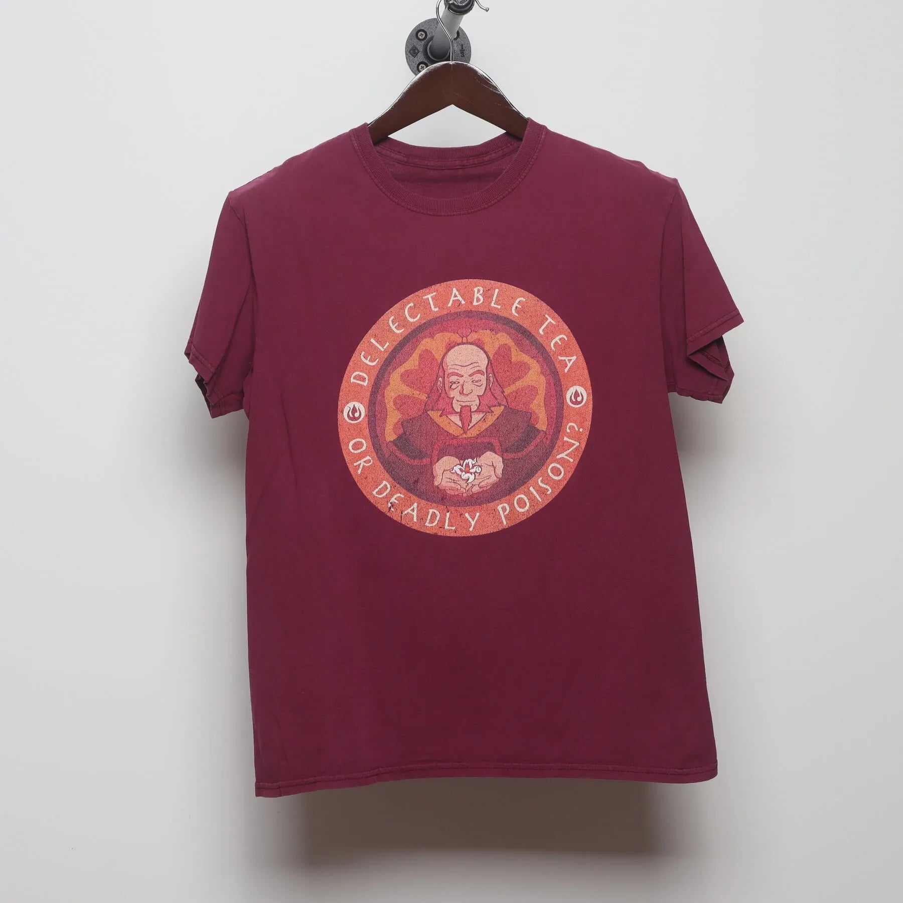 Front view of Vintage Modern Avatar: The Last Airbender "Delectable Tea or Deadly Poison?" T-Shirt - S