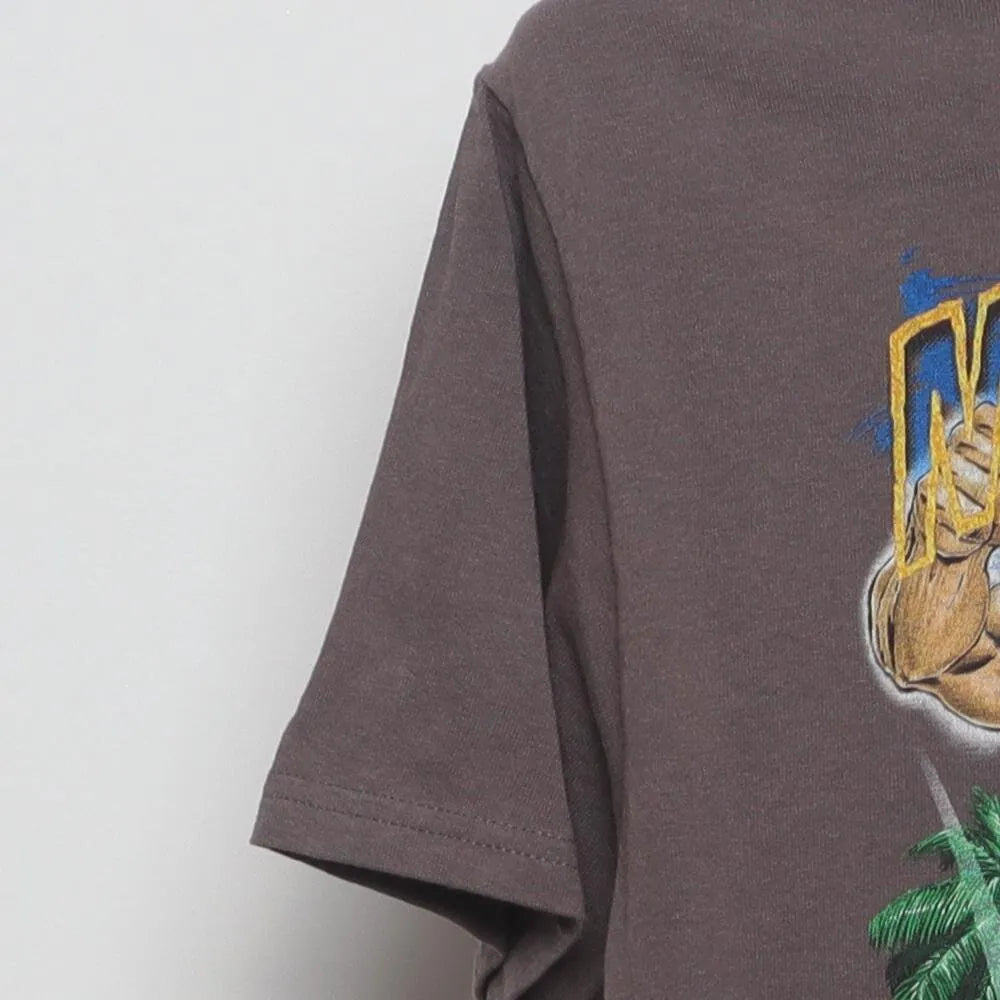 Close-up of the sleeve on the Vintage Modern BCS National Championship "Melee In Miami" T-Shirt - S