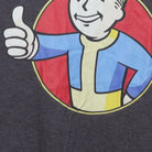Close-up of the main graphic on the Vintage Modern Bethesda "Fallout Vault Boy" T-Shirt - M