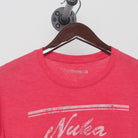 Close-up of the collar and tag on the Vintage Modern Bethesda "Nuka Cola" T-Shirt - M