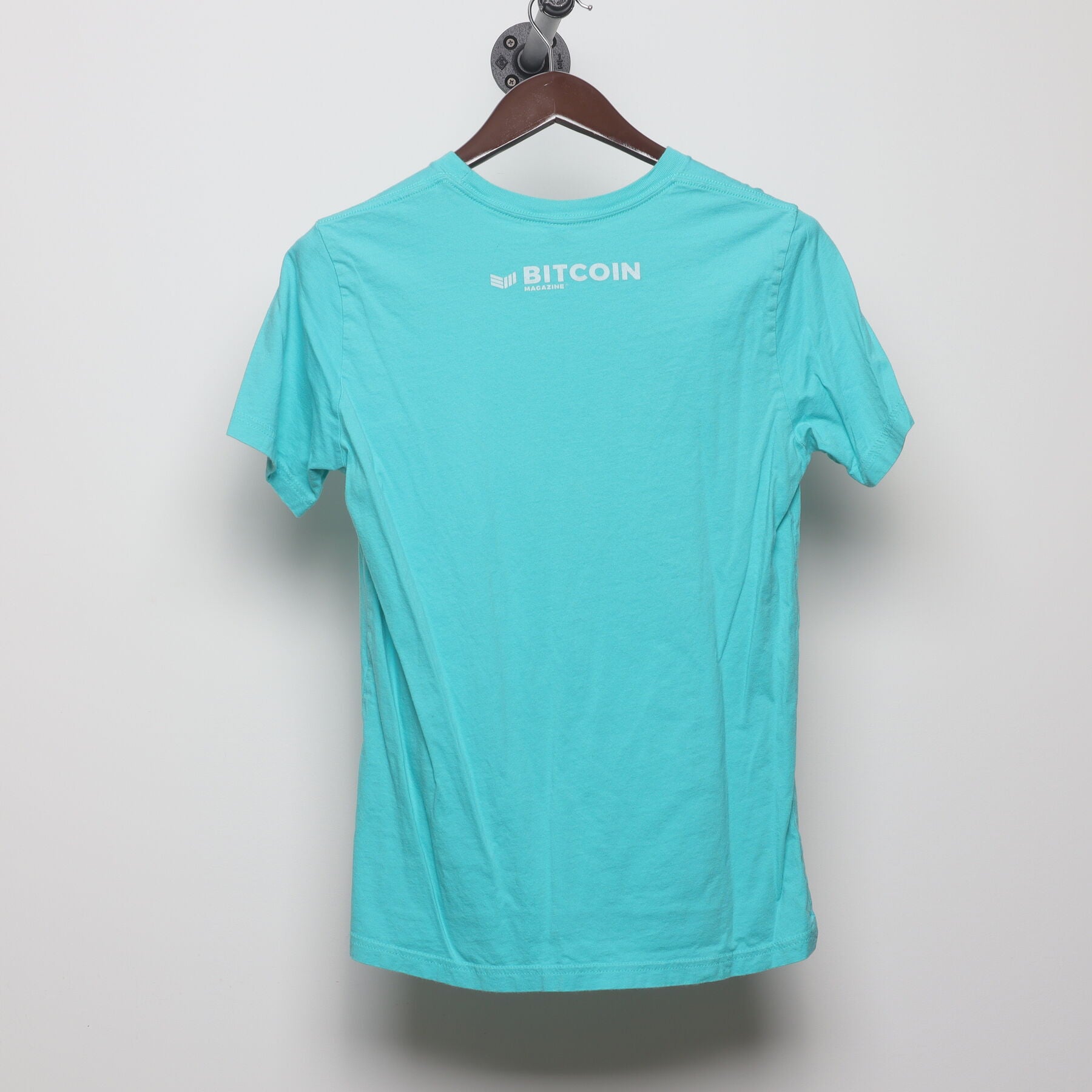 Back view of Vintage Modern Bitcoin Magazine "Satoshi Nakamoto" T-Shirt - S