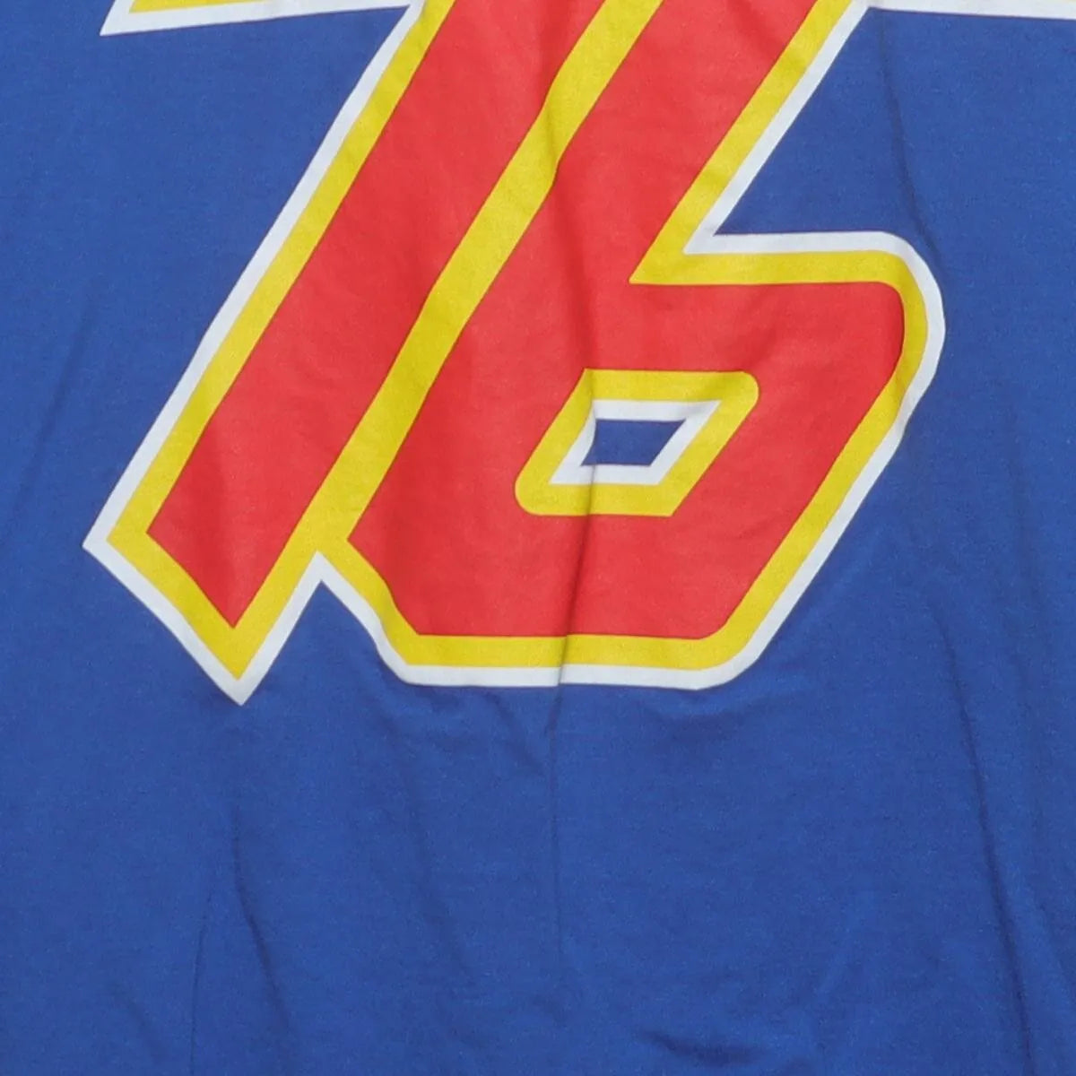 Close-up of the main graphic on the Vintage Modern Blizzard "Soldier: 76" T-Shirt - L