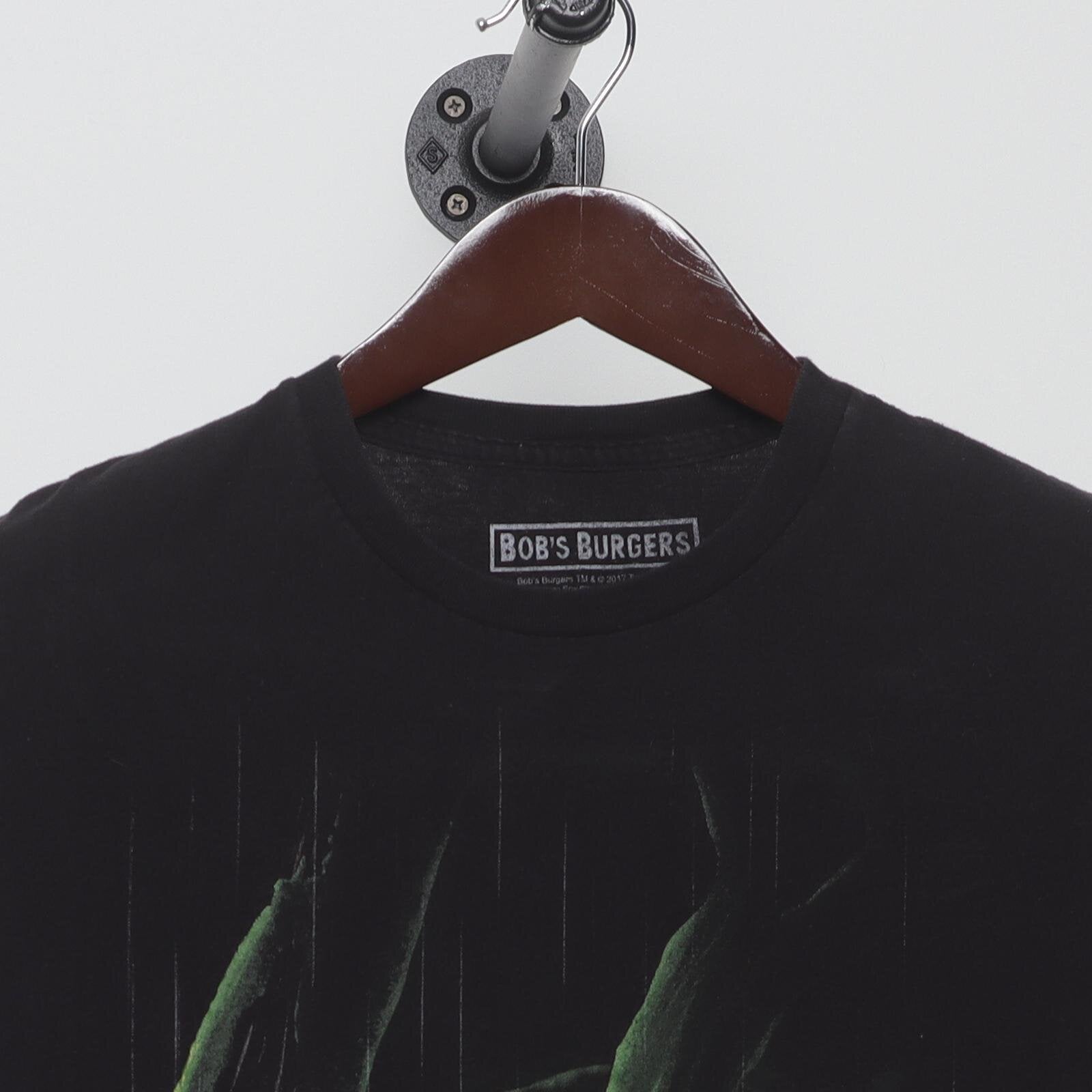 Close-up of the collar and tag on the Vintage Modern Bob's Burgers "My Neighbor Kuchi Kopi" T-Shirt - S