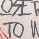 Close-up of the main graphic on the Vintage Modern "Born to Lose Raised to Win" T-Shirt - L