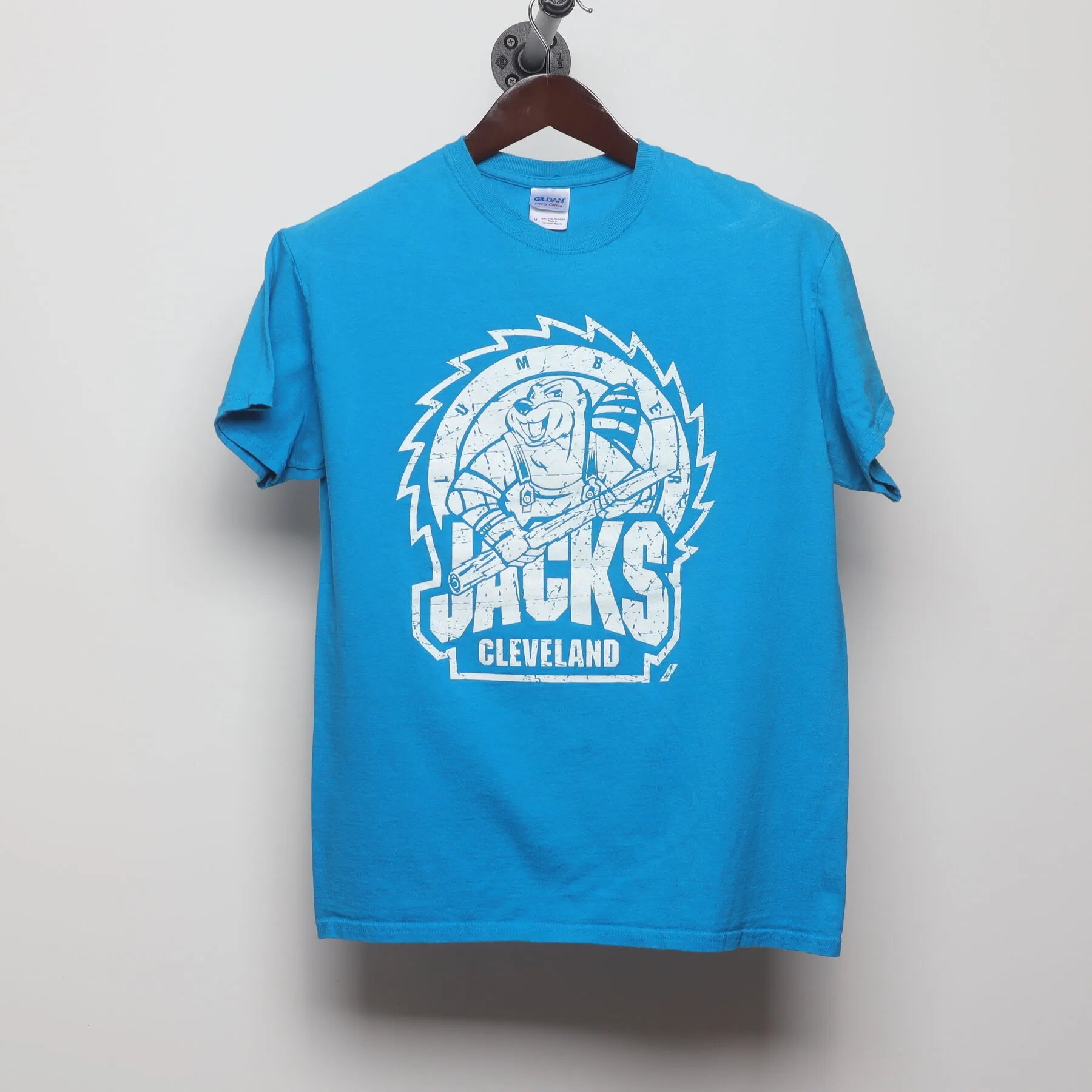 Front view of Vintage Modern Cleveland Lumberjacks "IHL Hockey" T-Shirt - M