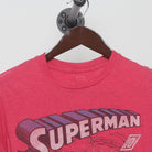 Close-up of the collar and tag on the Vintage Modern DC Comics "Superman Comic Cover" T-Shirt - S