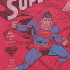 Close-up of the main graphic on the Vintage Modern DC Comics "Superman Comic Cover" T-Shirt - S