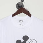 Close-up of the collar and tag on the Vintage Modern Disney "Mickey Mouse 1928" T-Shirt - M
