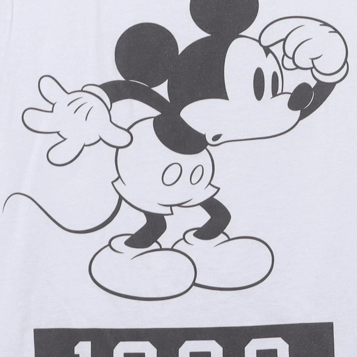 Close-up of the main graphic on the Vintage Modern Disney "Mickey Mouse 1928" T-Shirt - M