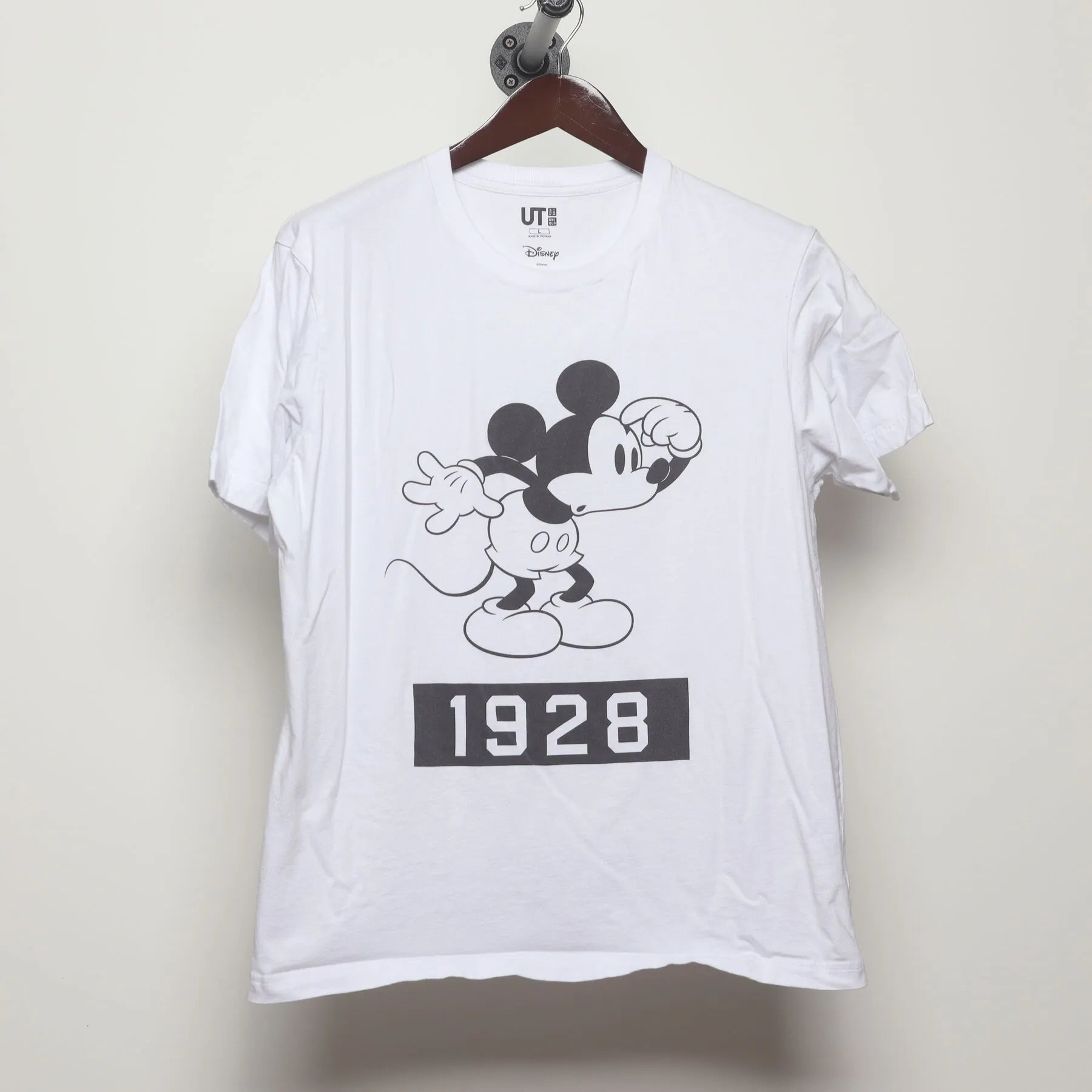 Front view of Vintage Modern Disney "Mickey Mouse 1928" T-Shirt - M