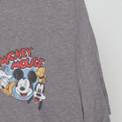 Close-up of the sleeve on the Vintage Modern Disney "Mickey Mouse & Friends" T-Shirt - L