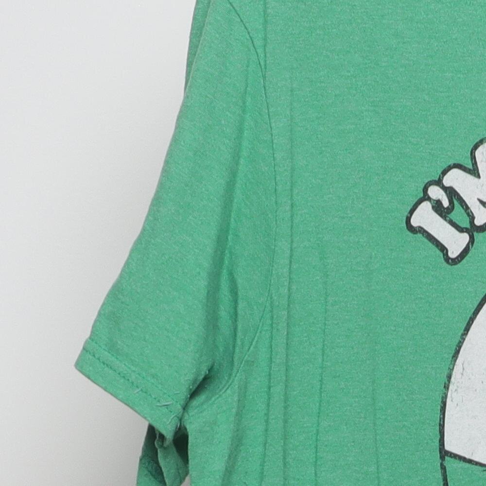 Close-up of the sleeve on the Vintage Modern Disney Pixar "I'm a Nervous Rex" T-Shirt - L