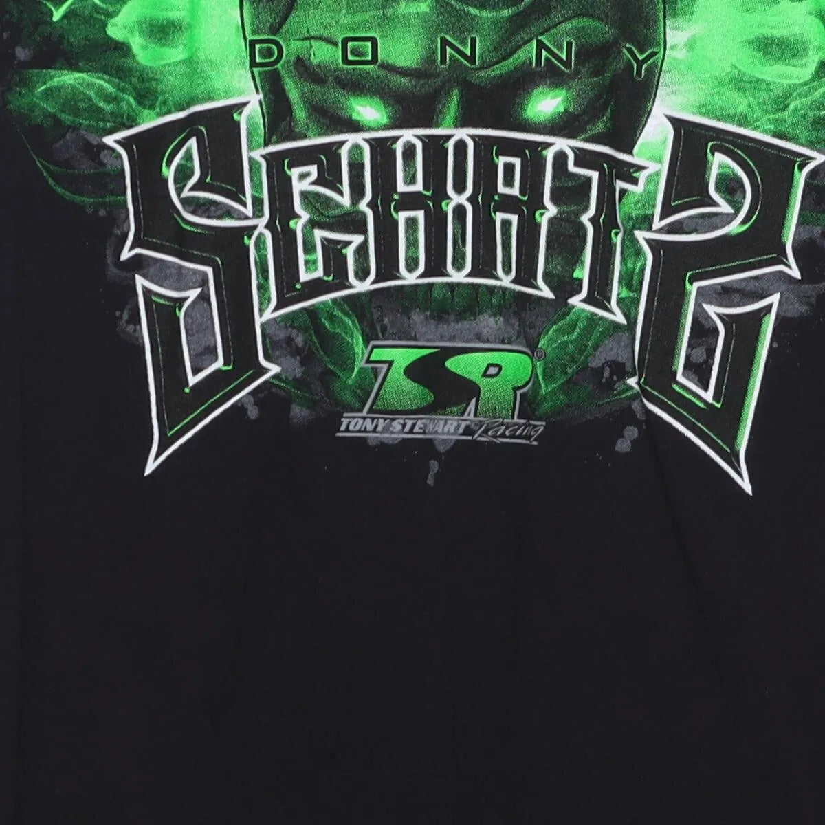 Close-up of the main graphic on the Vintage Modern Donny Schatz "Sprint Car Racing" T-Shirt - M