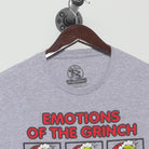 Close-up of the collar and tag on the Vintage Modern Dr. Seuss "Emotions of The Grinch" T-Shirt - M