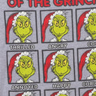 Close-up of the main graphic on the Vintage Modern Dr. Seuss "Emotions of The Grinch" T-Shirt - M