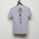 Back view of Vintage Modern Englewood Grass Farm "Cycling Cow" T-Shirt - M