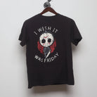 Front view of Vintage Modern Friday the 13th "I Wish It Was Friday" T-Shirt - M