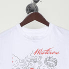 Close-up of the collar and tag on the Vintage Modern Game of Thrones "Westeros Map" T-Shirt - L