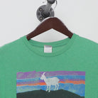 Close-up of the collar and tag on the Vintage Modern Goats on the Roof "Smoky Mountains Attraction" T-Shirt - M