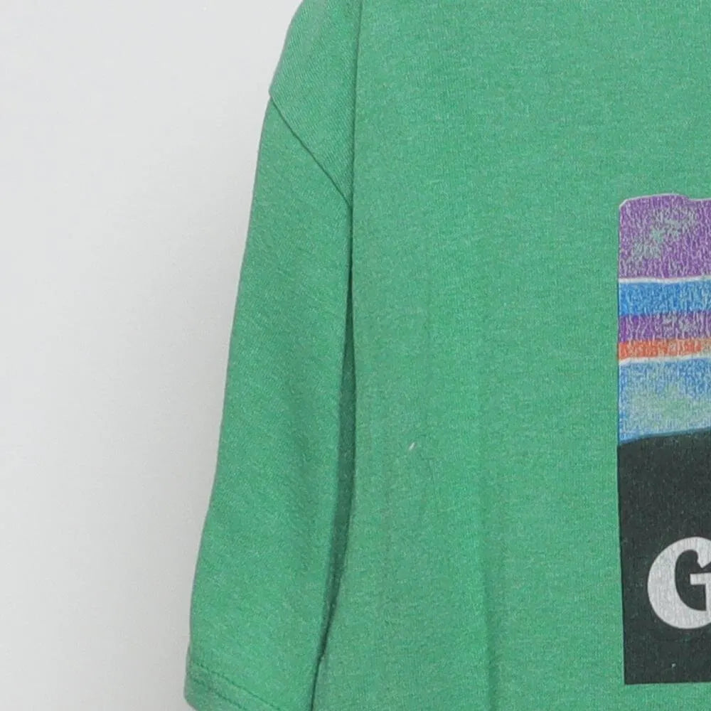 Close-up of the sleeve on the Vintage Modern Goats on the Roof "Smoky Mountains Attraction" T-Shirt - M