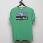 Front view of Vintage Modern Goats on the Roof "Smoky Mountains Attraction" T-Shirt - M