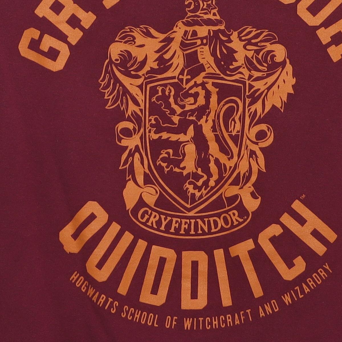 Close-up of the main graphic on the Vintage Modern Harry Potter "Gryffindor Quidditch" T-Shirt - XL