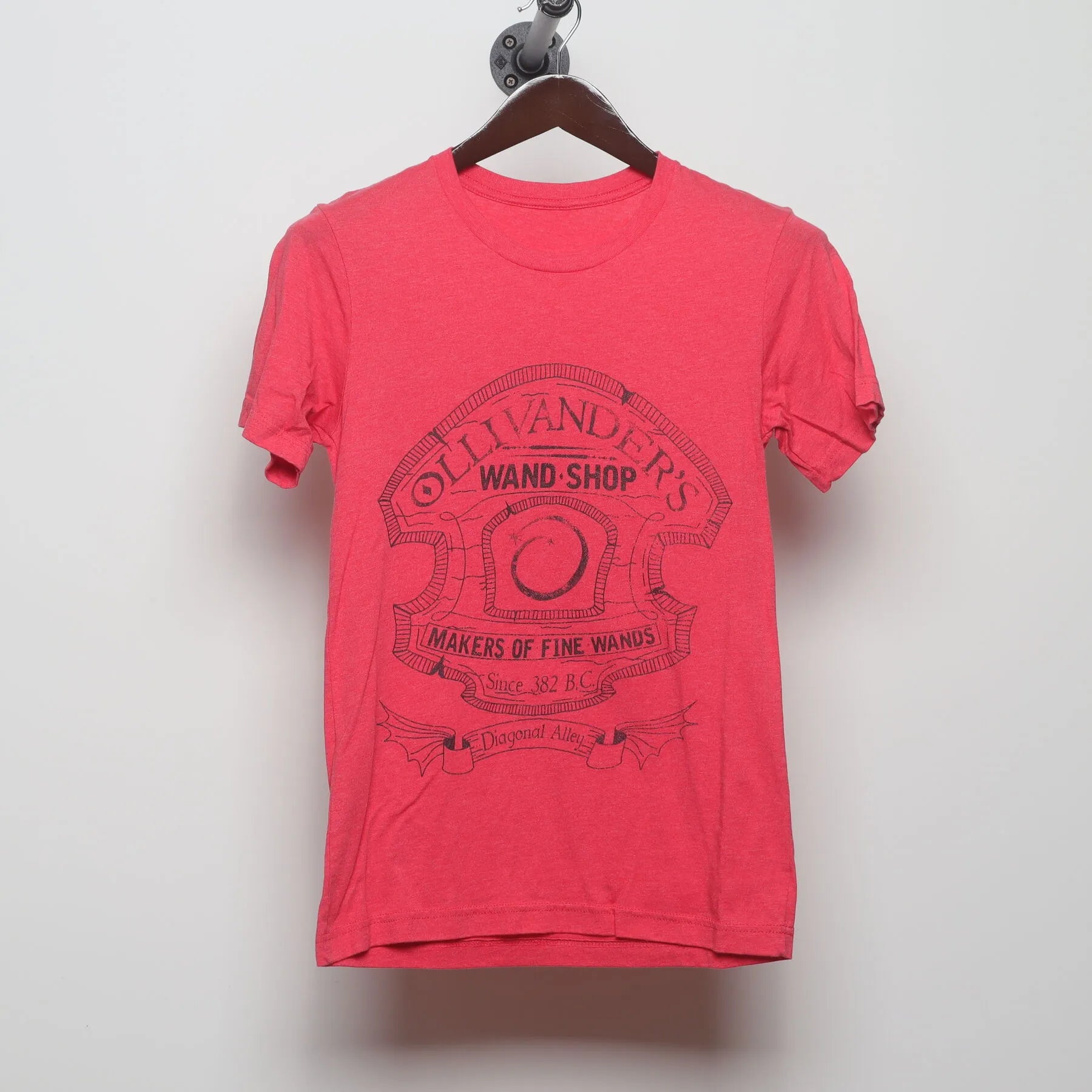 Front view of Vintage Modern Harry Potter "Ollivanders Wand Shop" T-Shirt - XS