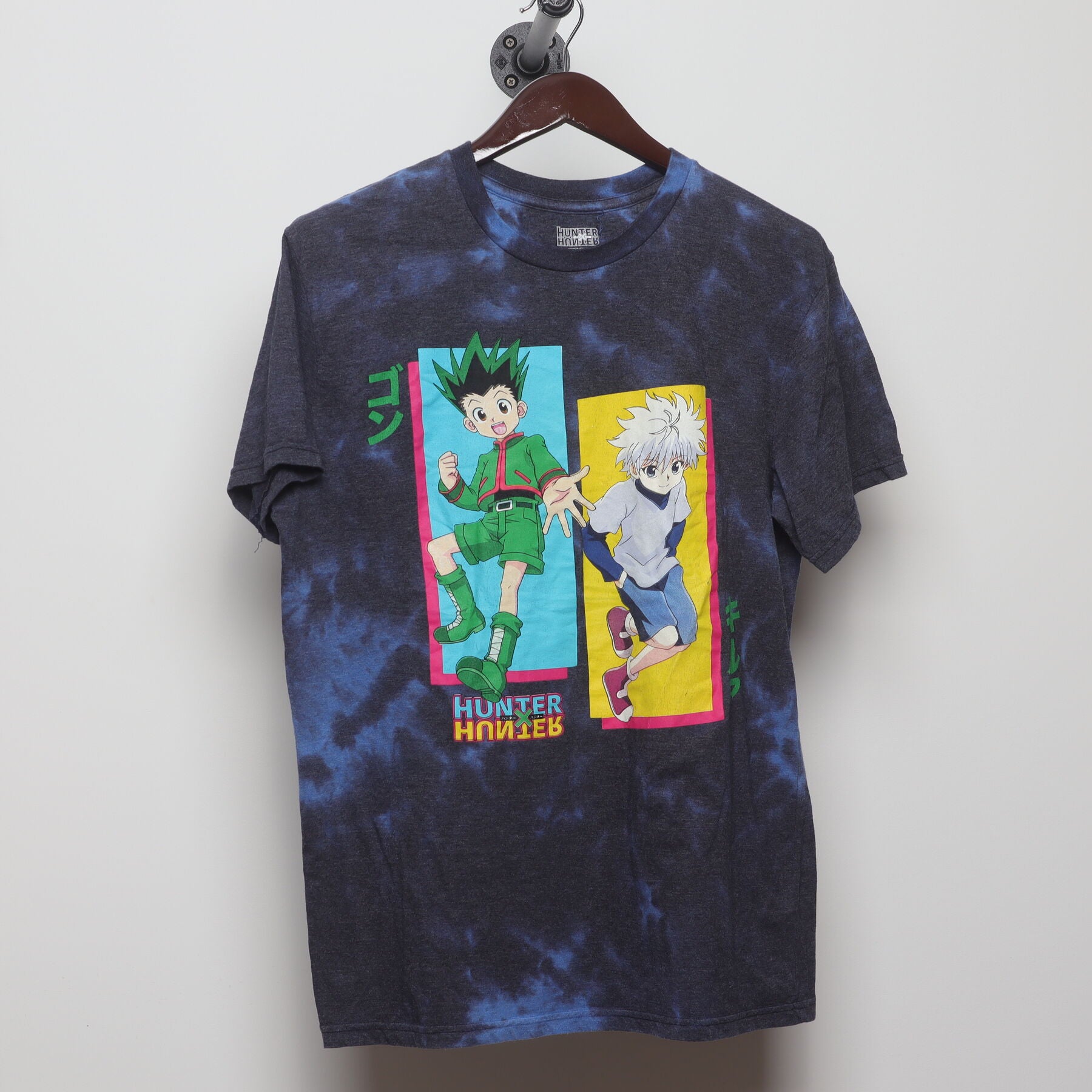 Front view of Vintage Modern Hunter x Hunter "Gon & Killua" T-Shirt - L