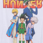 Close-up of the main graphic on the Vintage Modern Hunter x Hunter "Main Cast" T-Shirt - S