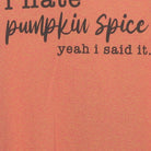 Close-up of the main graphic on the Vintage Modern "I Hate Pumpkin Spice" T-Shirt - L