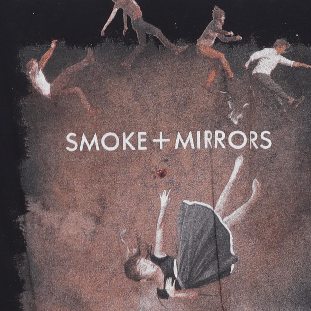 Close-up of the main graphic on the Vintage Modern Imagine Dragons "Smoke + Mirrors Tour 2015" T-Shirt - XS