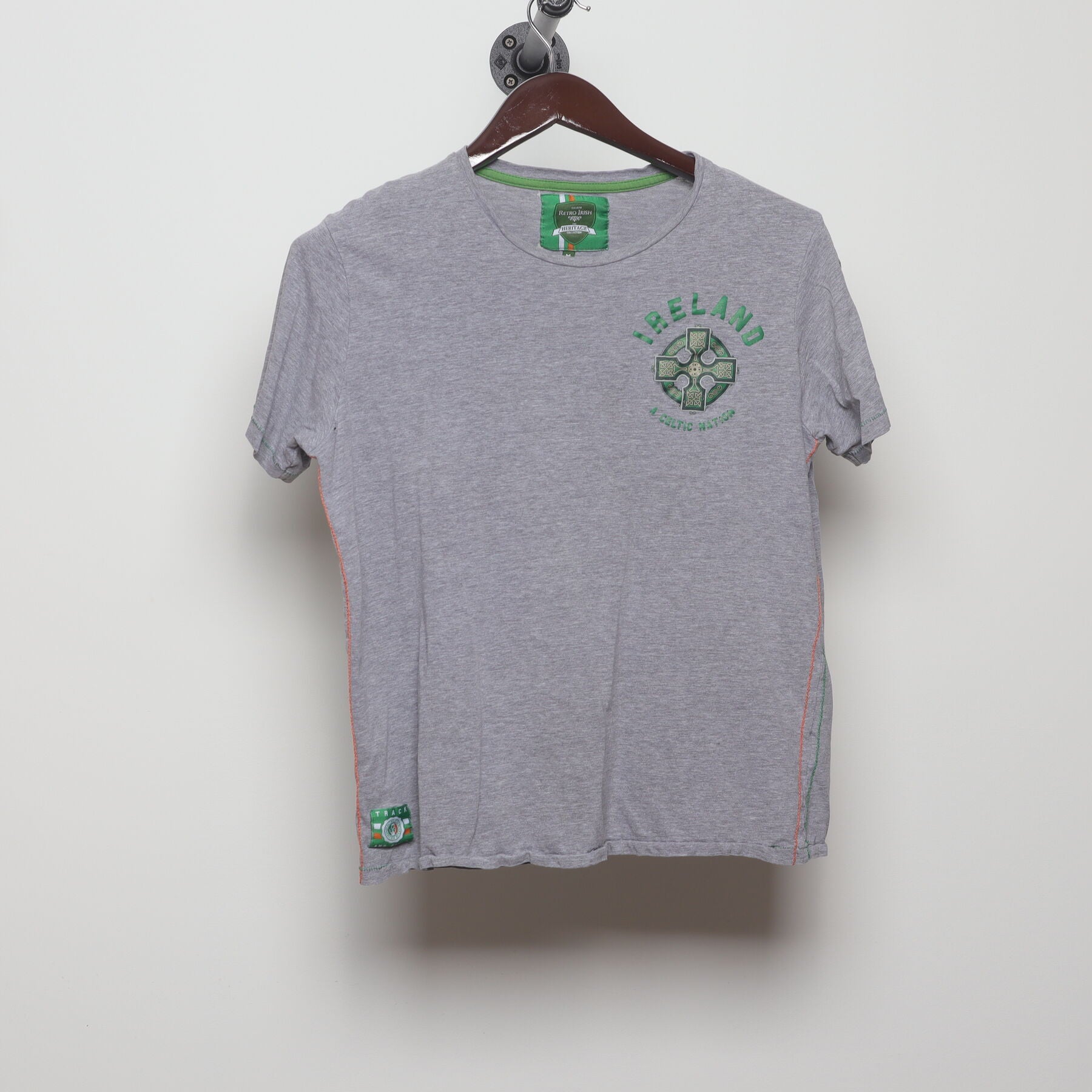 Front view of Vintage Modern Ireland Official Product "Ireland A Celtic Nation" T-Shirt - M
