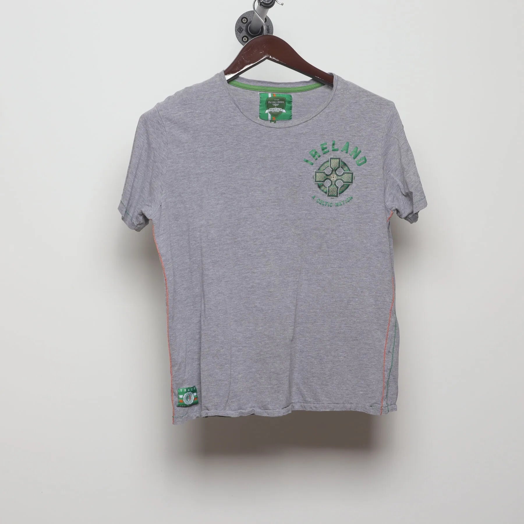 Front view of Vintage Modern Ireland Official Product "Ireland A Celtic Nation" T-Shirt - M