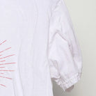 Close-up of the sleeve on the Vintage Modern Jack's "Fan Fuel" T-Shirt - L