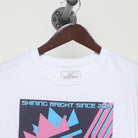 Close-up of the collar and tag on the Vintage Modern Jewel House "Shining Bright" T-Shirt - L