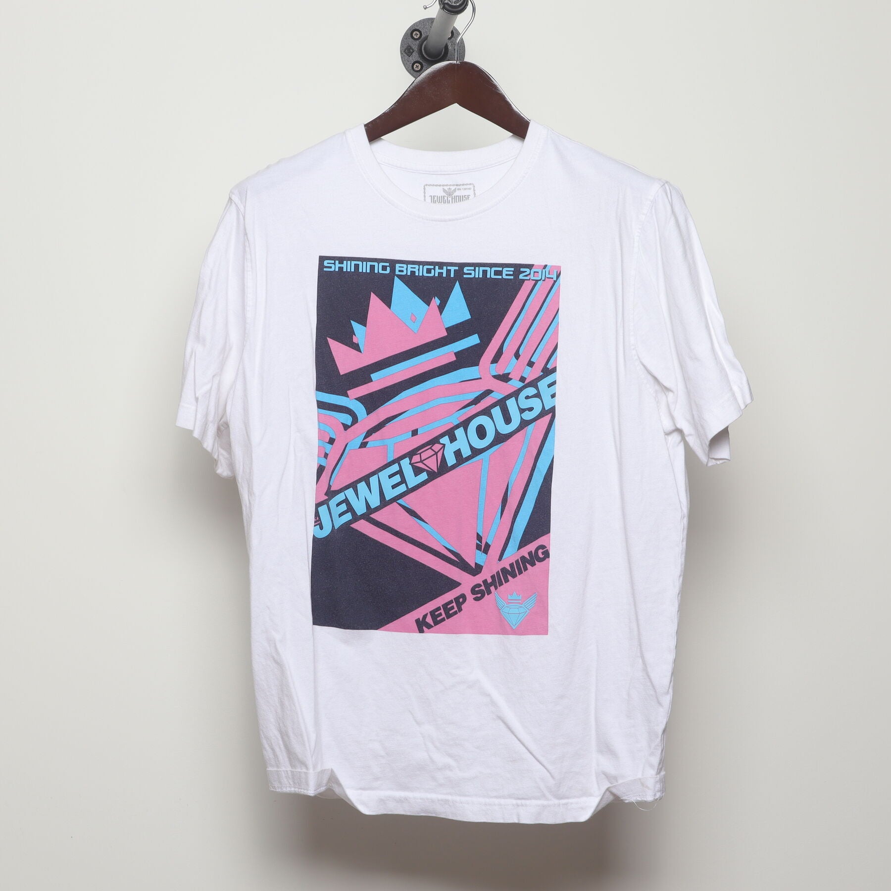 Front view of Vintage Modern Jewel House "Shining Bright" T-Shirt - L