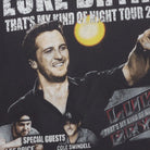 Close-up of the main graphic on the Vintage Modern Luke Bryan "That's My Kind of Night Tour 2014" T-Shirt - L