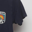 Close-up of the sleeve on the Vintage Modern Mad River Mountain "Mountain Sunset" T-Shirt - S